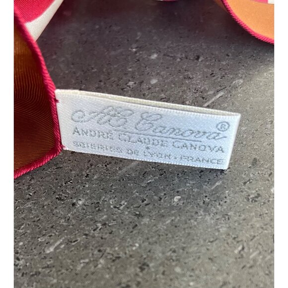 Grand Marnier Silk Scarf By B.B. Canova - Picture 4 of 5